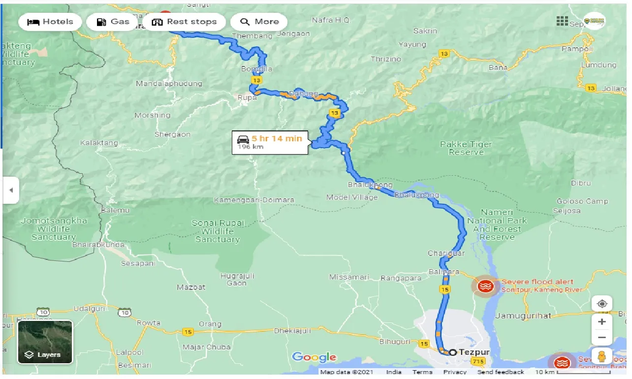 tezpur-to-dirang-one-way