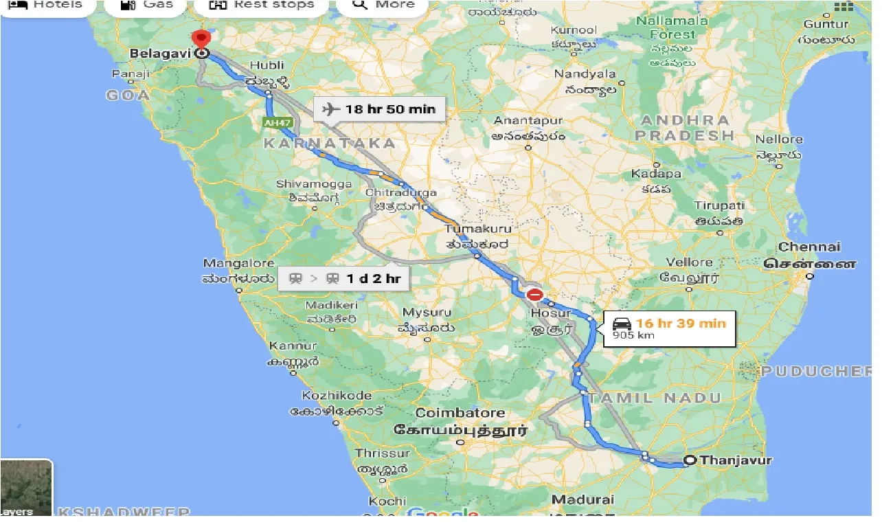 thanjavur-to-belgaum-taxi