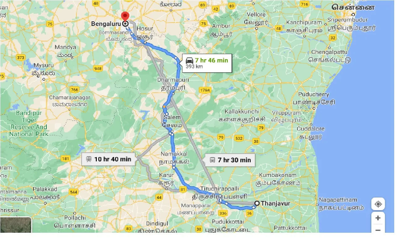thanjavur-to-bengaluru-taxi