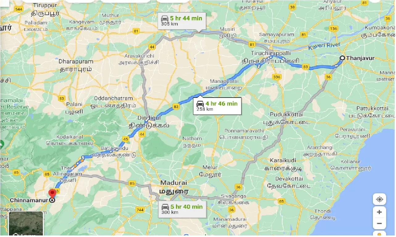 thanjavur-to-chinnamanur-taxi