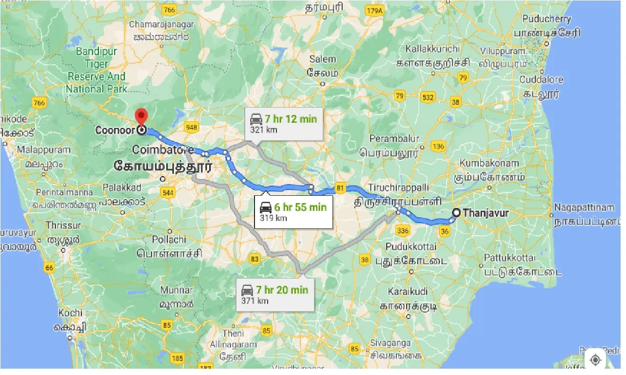 thanjavur-to-coonoor-taxi