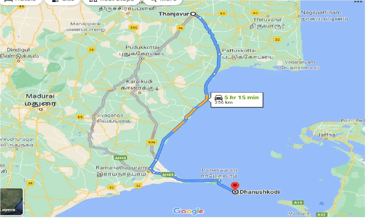 thanjavur-to-dhanushkodi-one-way