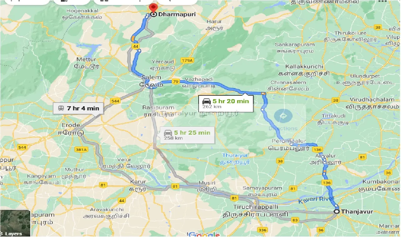 thanjavur-to-dharmapuri-one-way