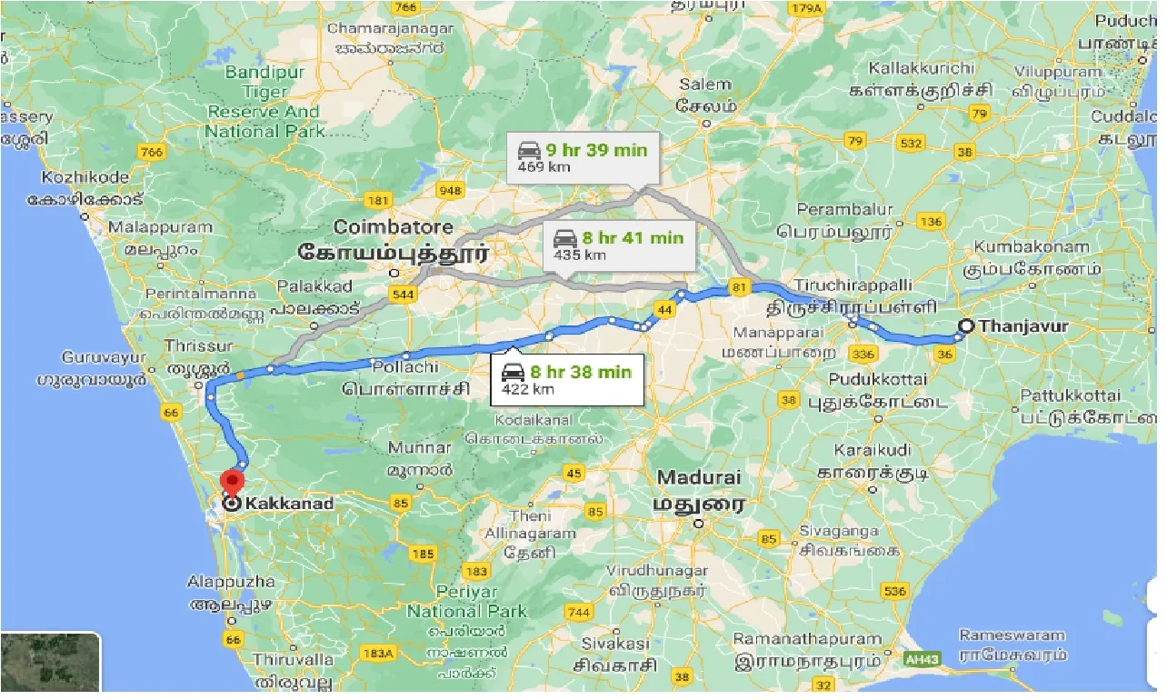thanjavur-to-kakkanad-one-way
