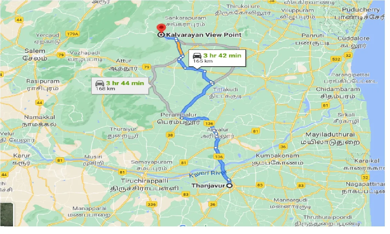thanjavur-to-kalvarayan-taxi