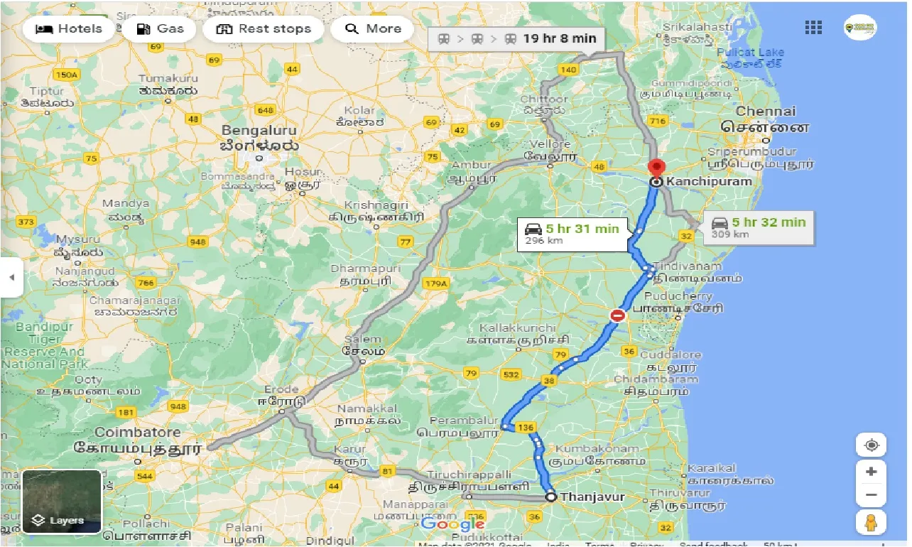 thanjavur-to-kanchipuram-one-way