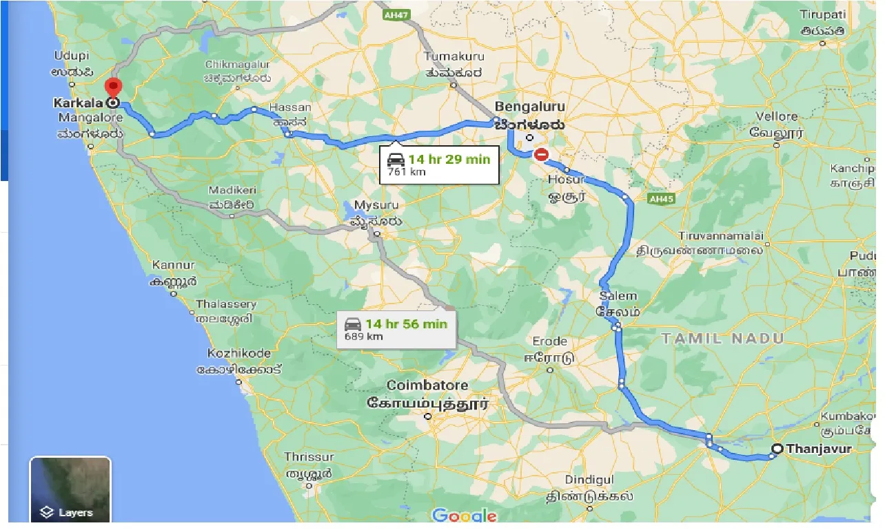 thanjavur-to-karkala-taxi
