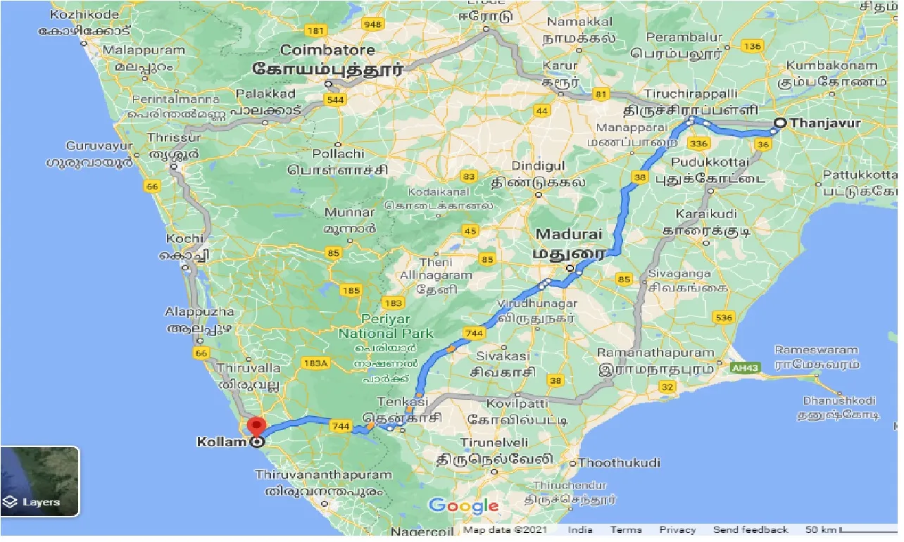 thanjavur-to-kollam-taxi