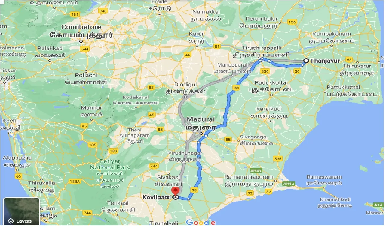 thanjavur-to-kovilpatti-taxi