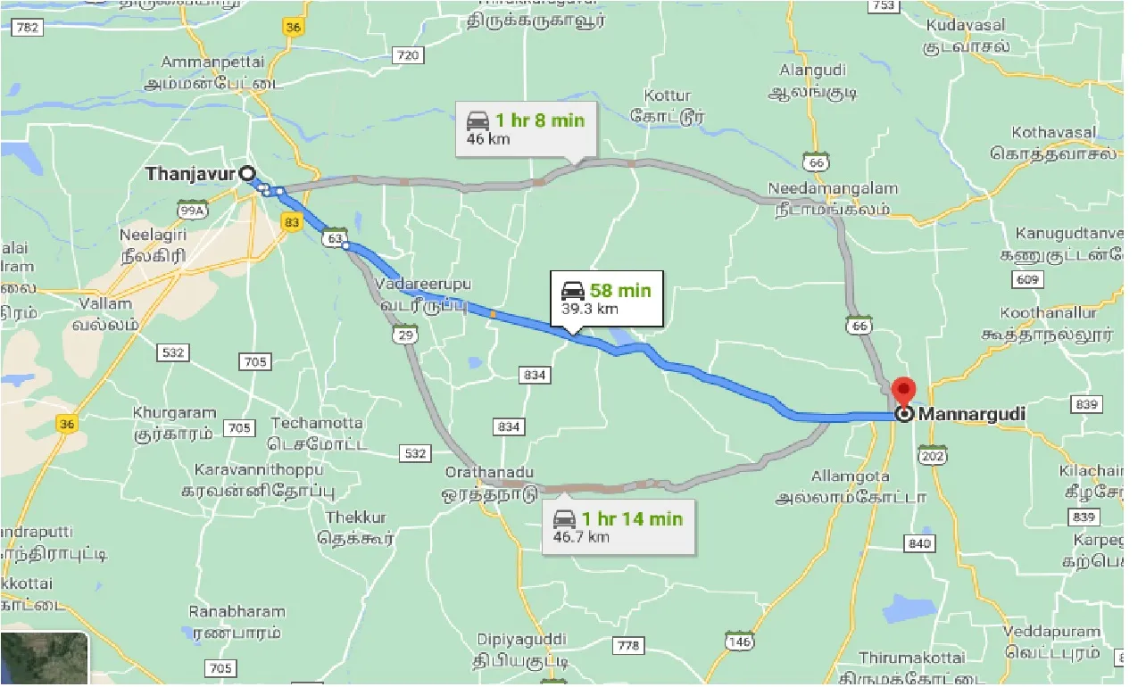 thanjavur-to-mannargudi-taxi