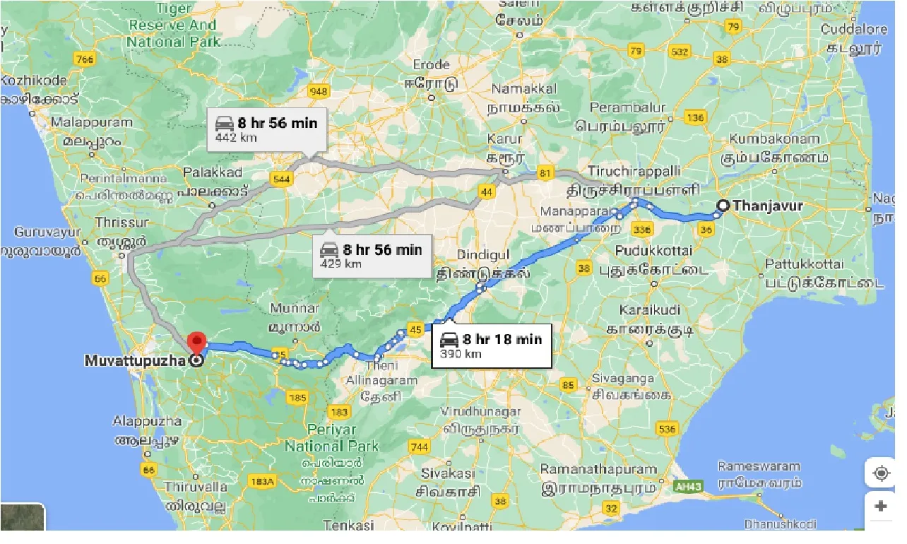 thanjavur-to-muvattupuzha-taxi