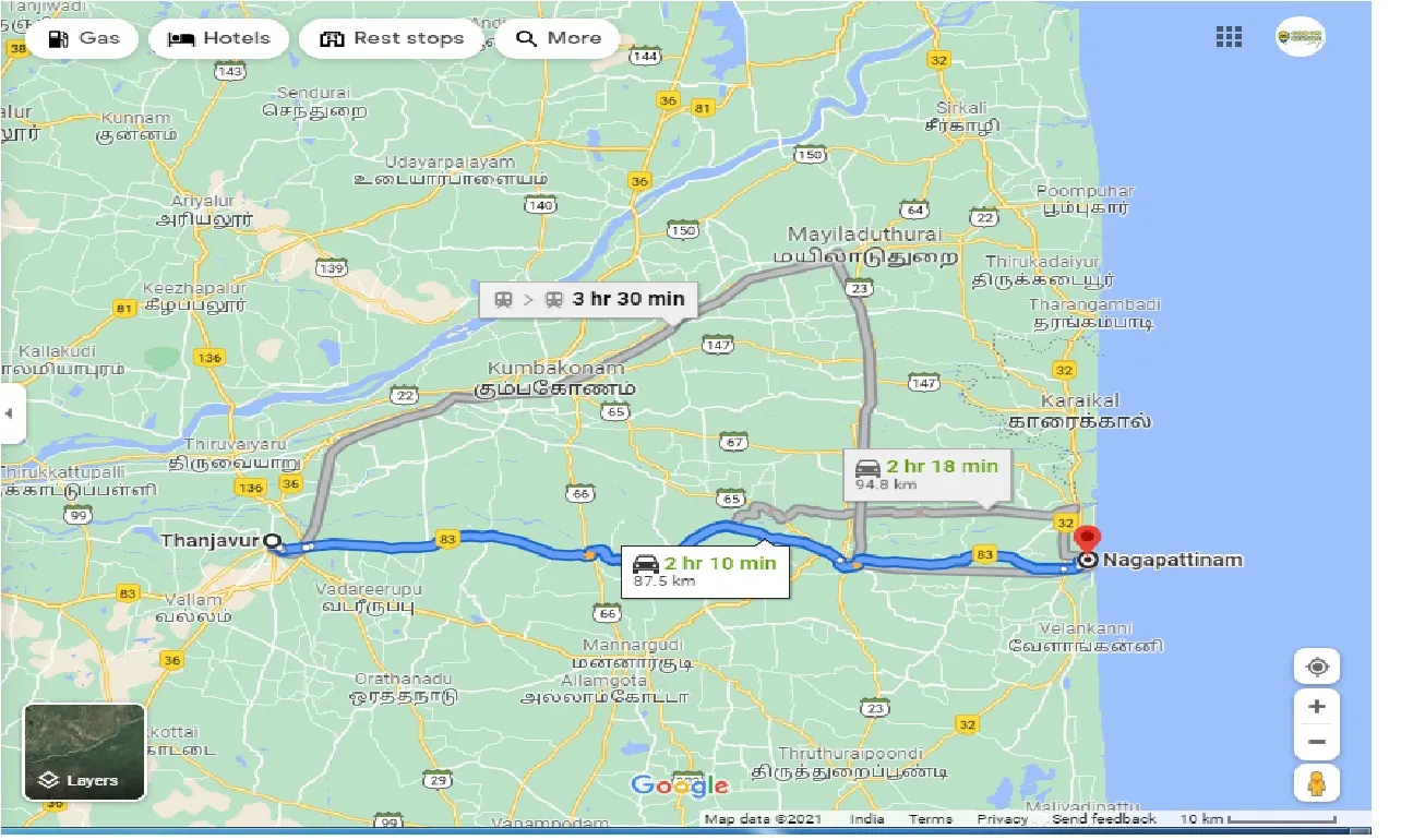 thanjavur-to-nagapattinam-round-trip