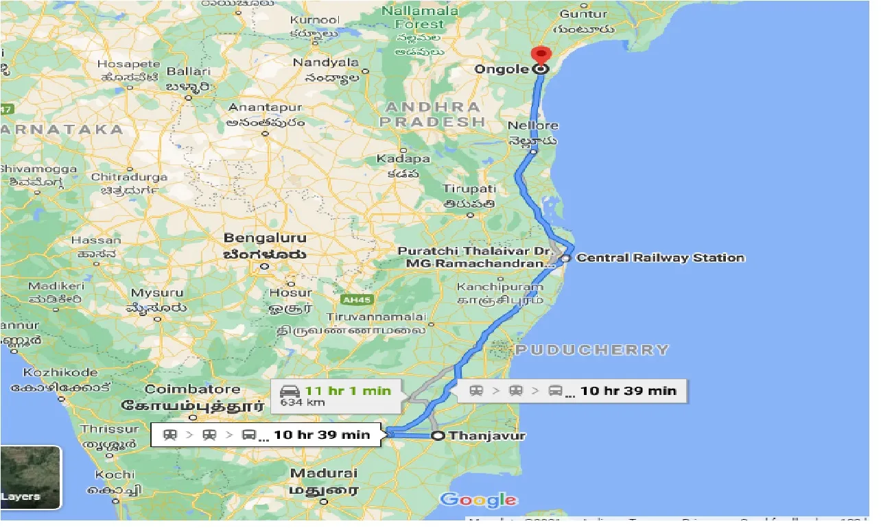 thanjavur-to-ongole-taxi