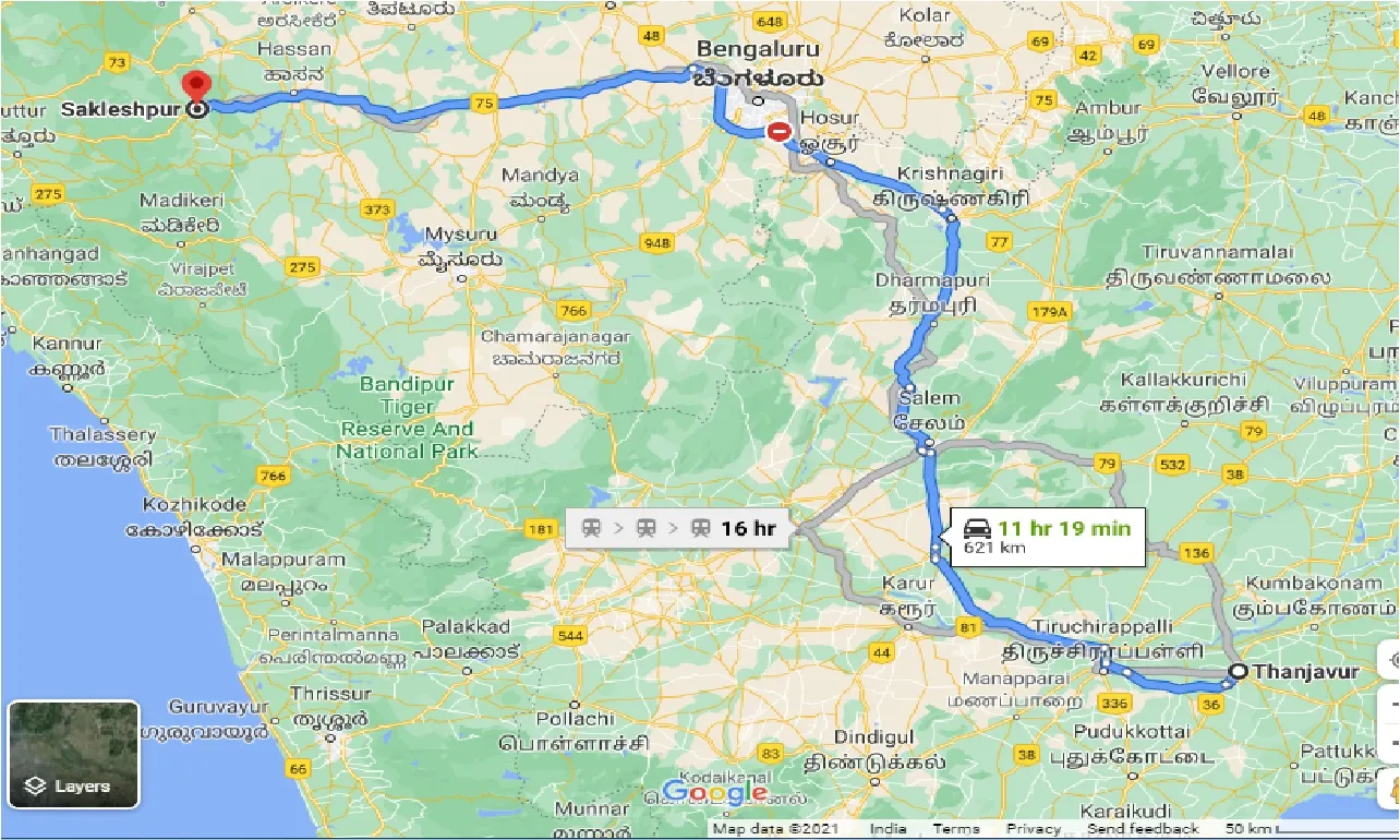 thanjavur-to-sakleshpur-one-way