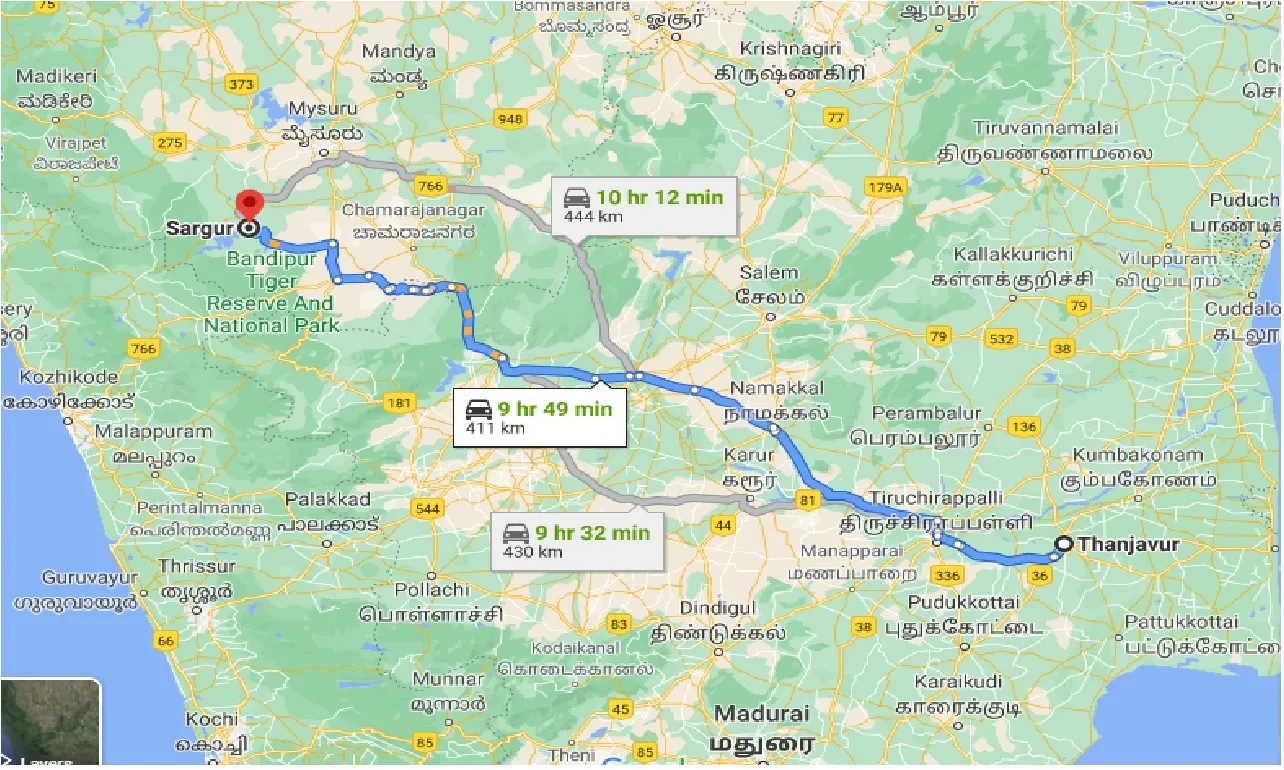 thanjavur-to-sargur-one-way