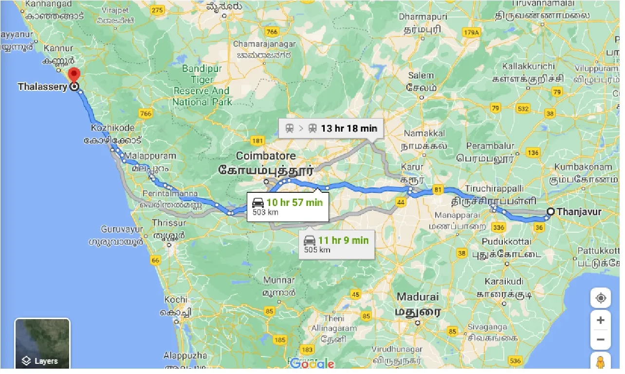 thanjavur-to-thalassery-taxi