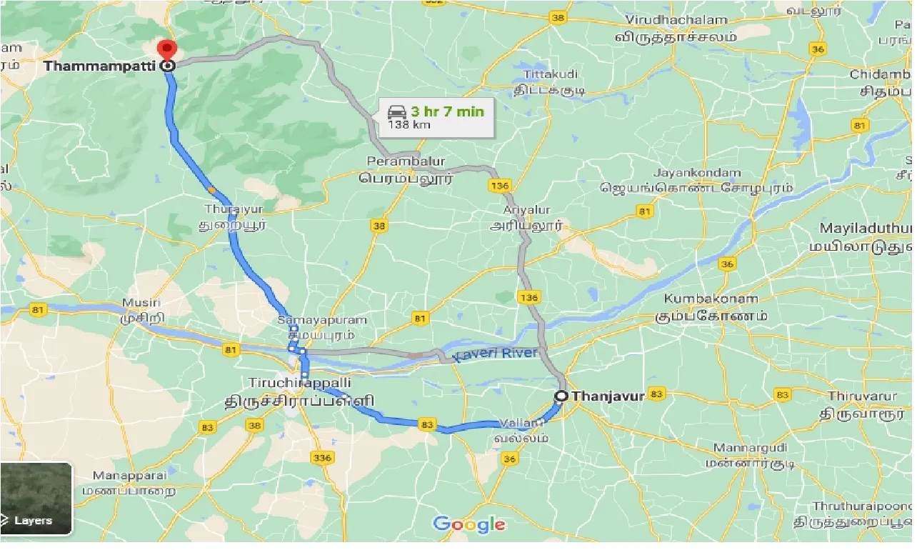 thanjavur-to-thammampatti-one-way