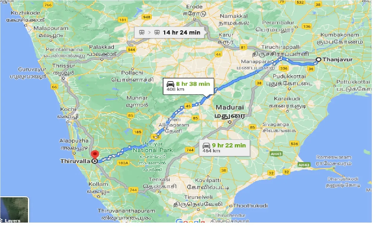 thanjavur-to-thiruvalla-taxi