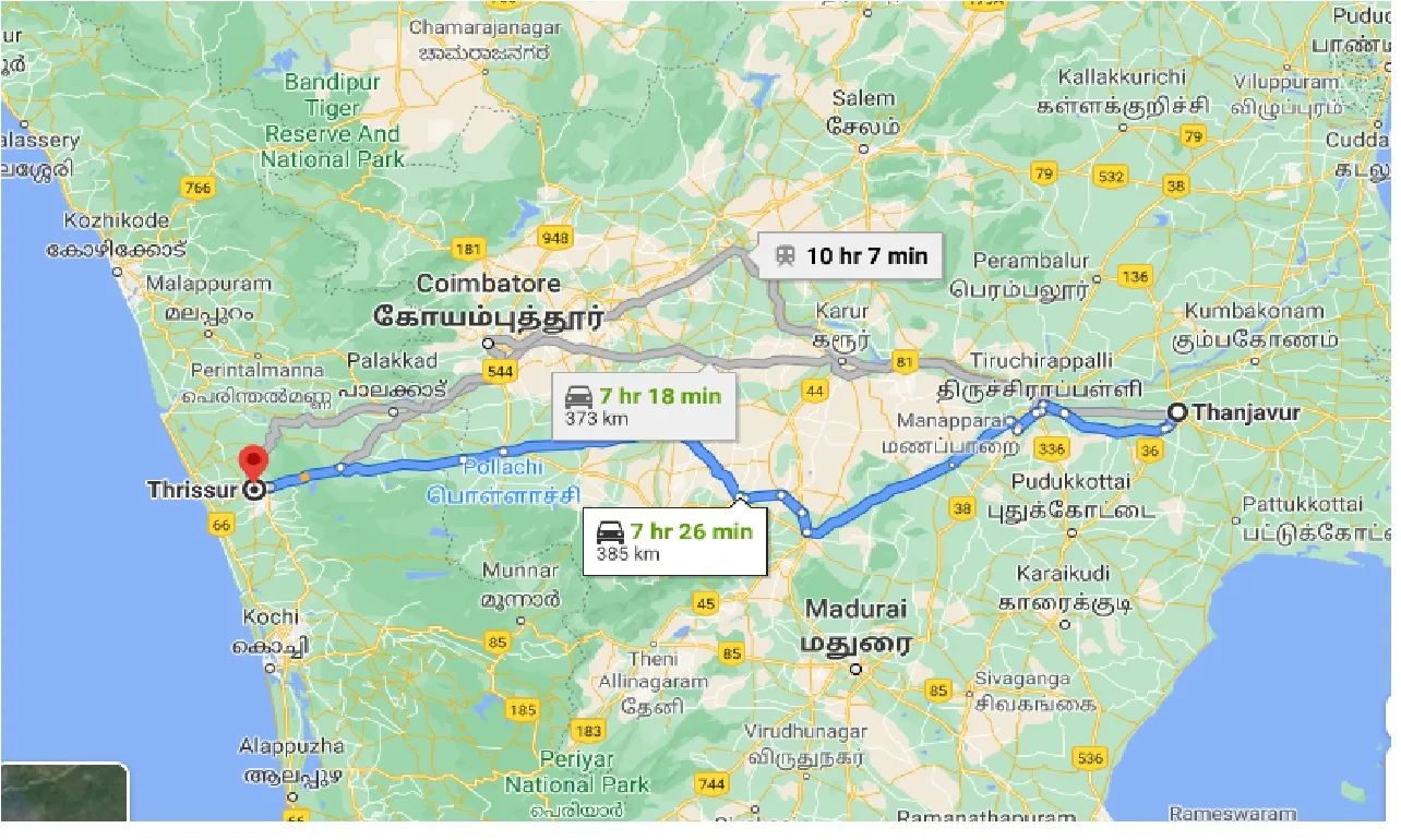 thanjavur-to-thrissur-one-way
