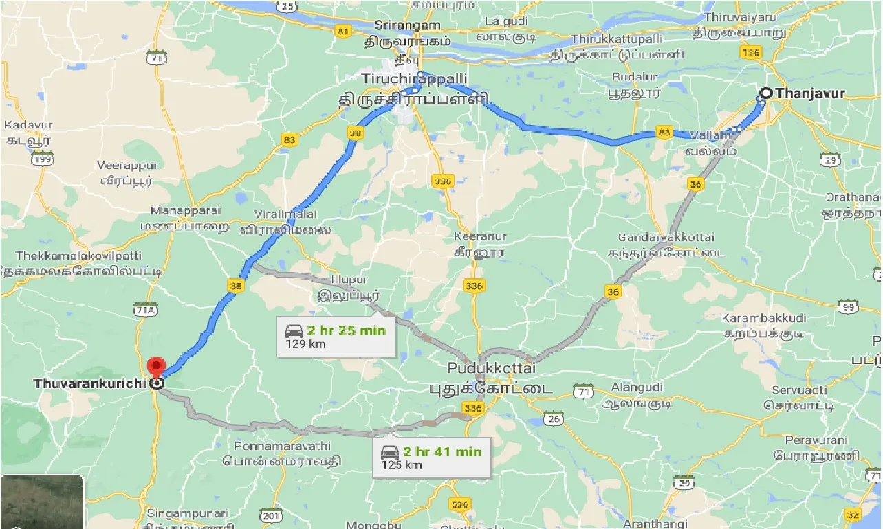 thanjavur-to-thuvarankurichi-taxi