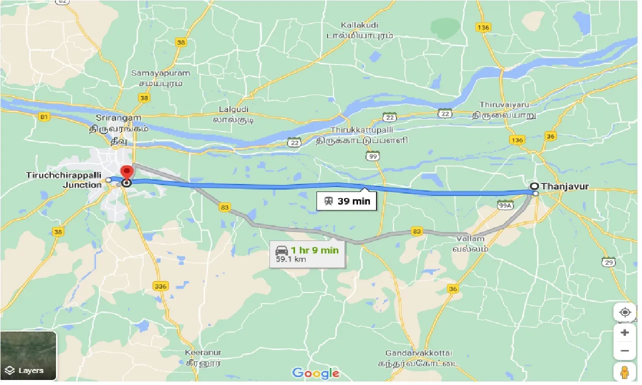 thanjavur-to-tiruchirappalli-one-way