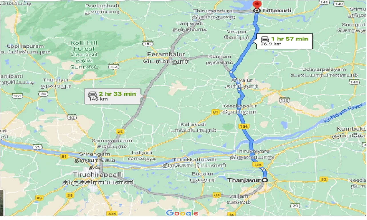thanjavur-to-tittakudi-one-way