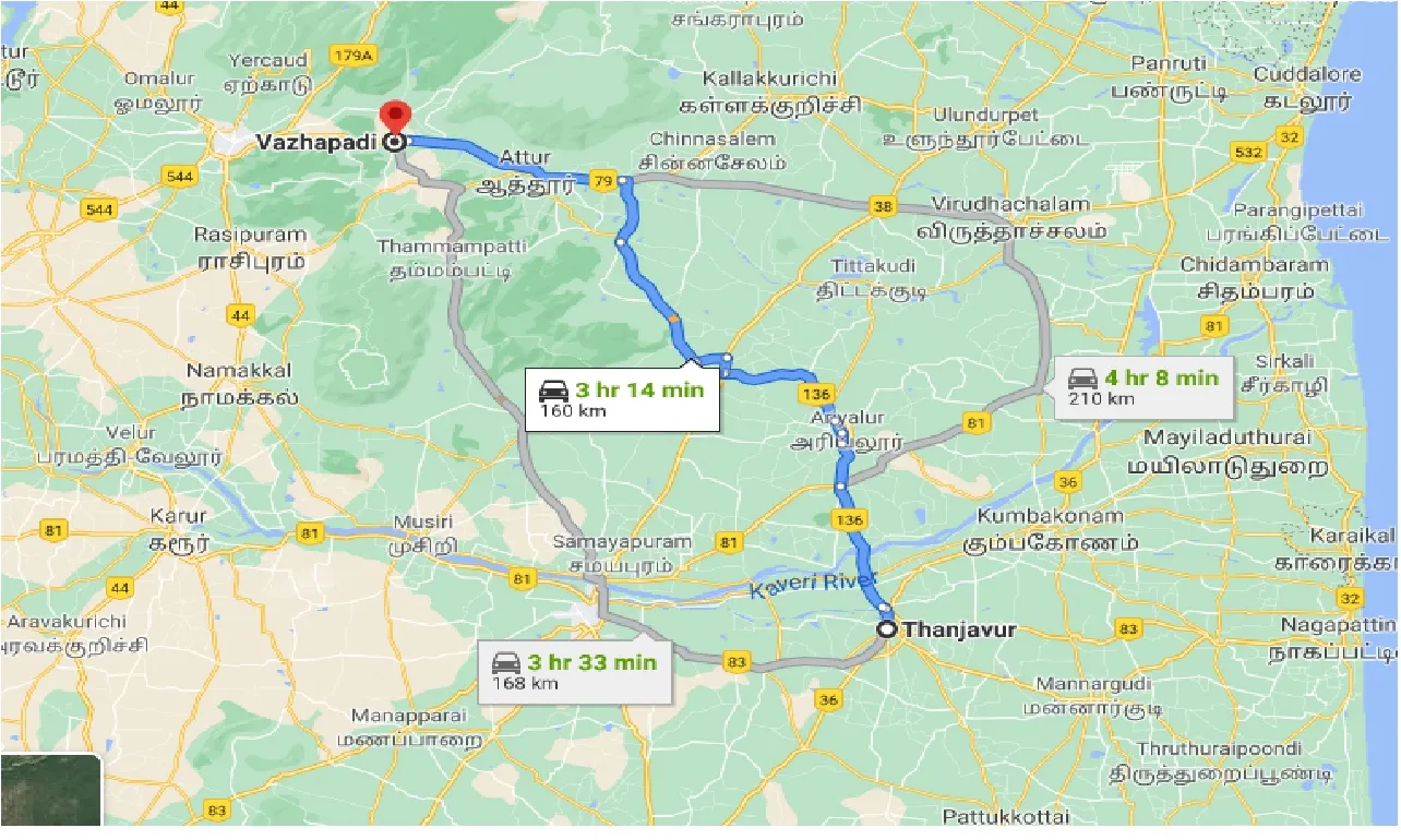 thanjavur-to-vazhapadi-one-way