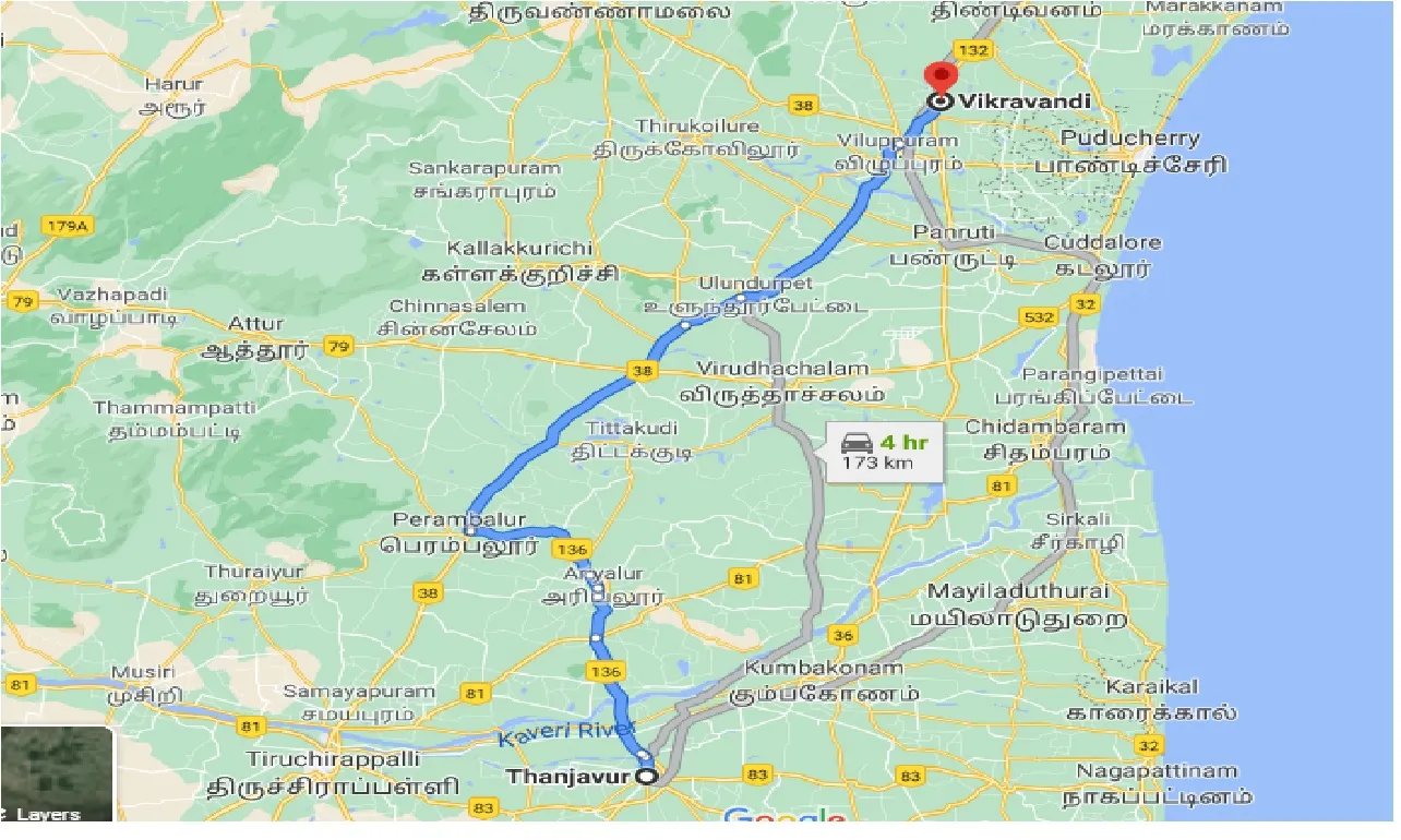 thanjavur-to-vikravandi-taxi