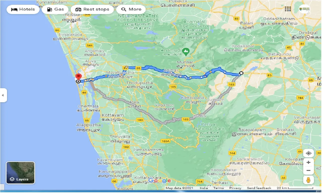 theni-to-cochin-one-way