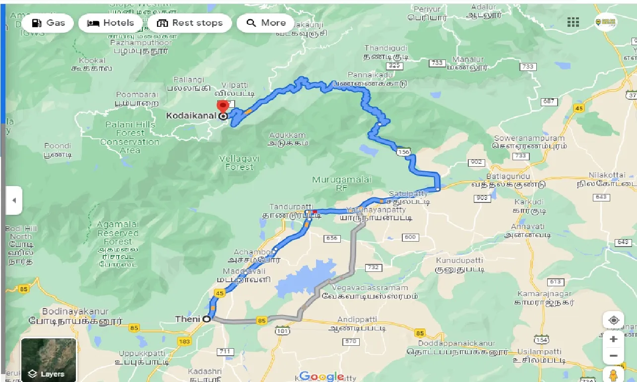 theni-to-kodaikanal-round-trip