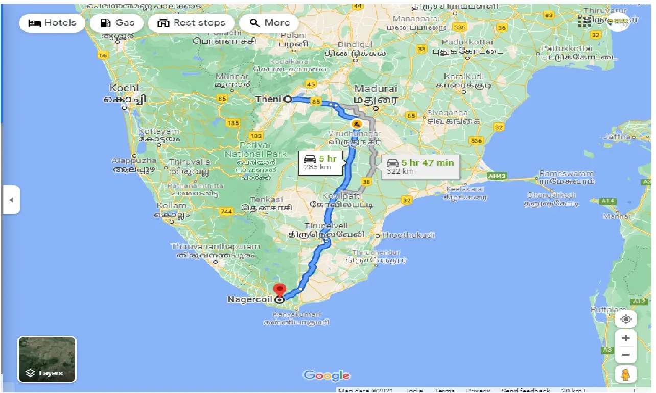 theni-to-nagercoil-round-trip