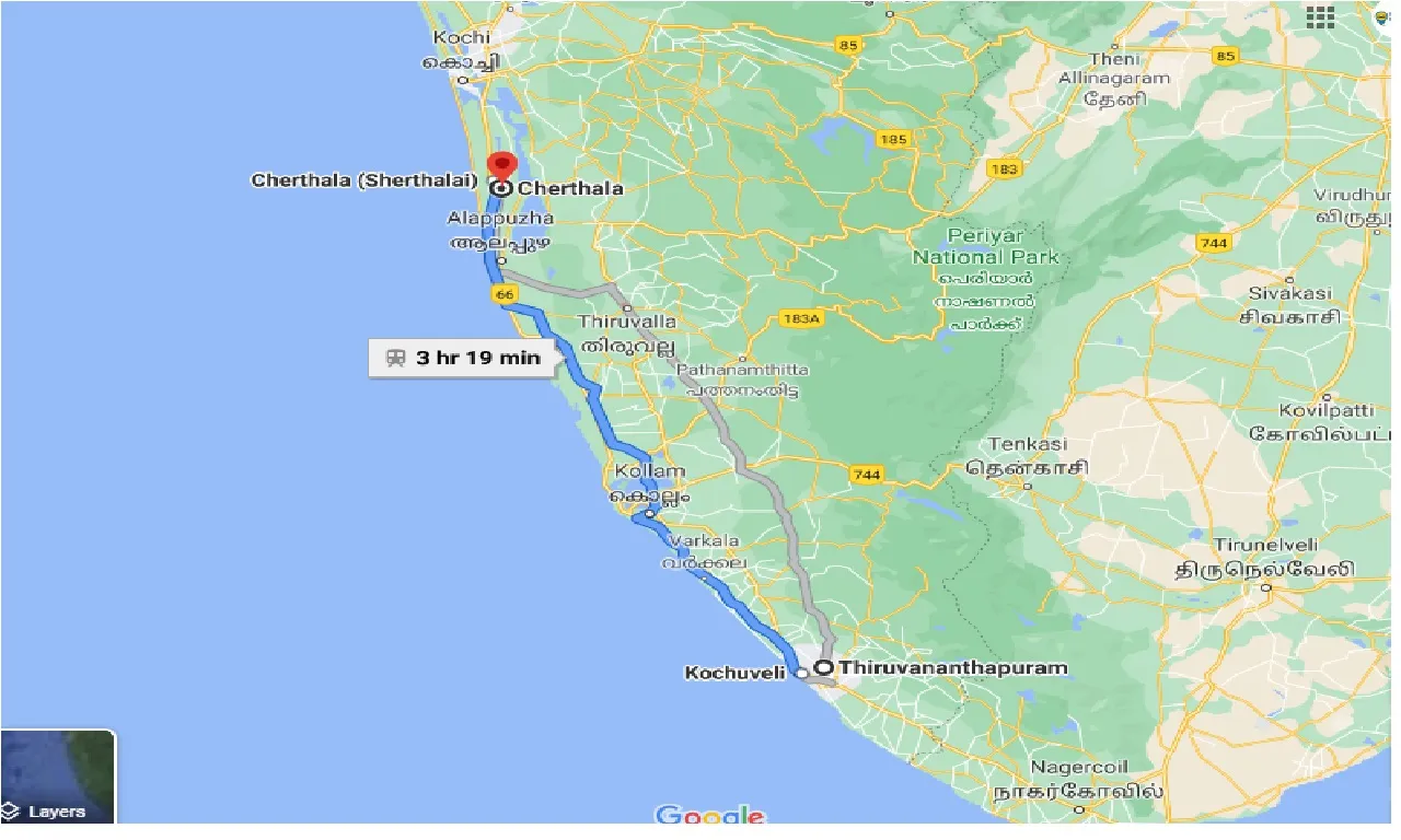 thiruvananthapuram-to-cherthala-one-way