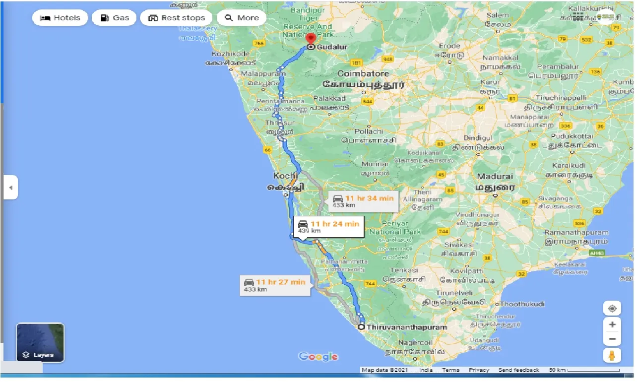 thiruvananthapuram-to-gudalur-round-trip