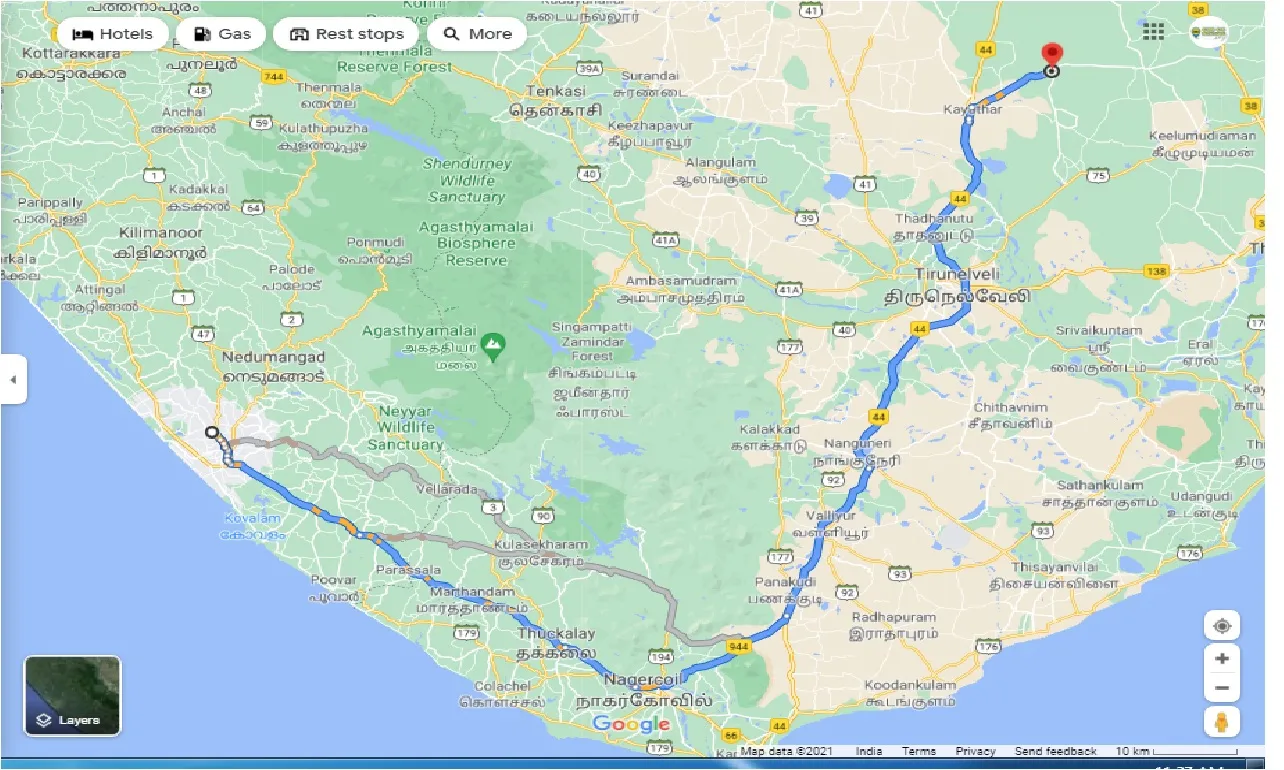 thiruvananthapuram-to-kadambur-round-trip