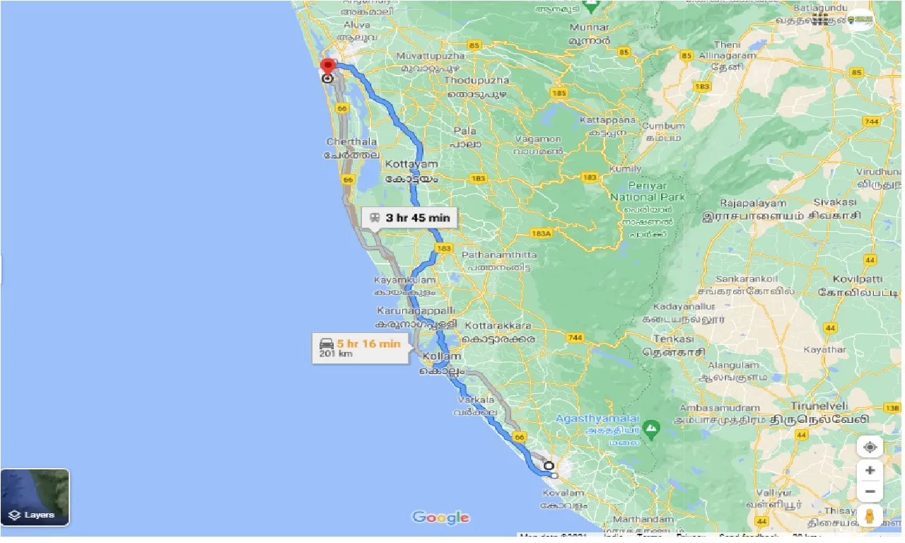 thiruvananthapuram-to-kochi-round-trip