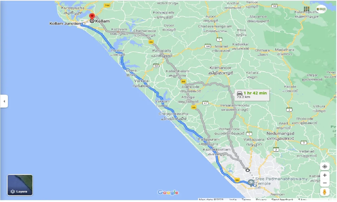 thiruvananthapuram-to-kollam-round-trip