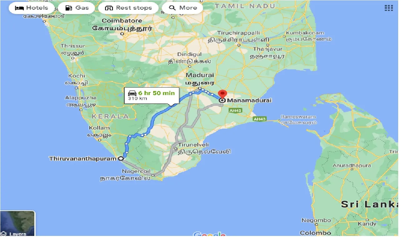 thiruvananthapuram-to-manamadurai-one-way