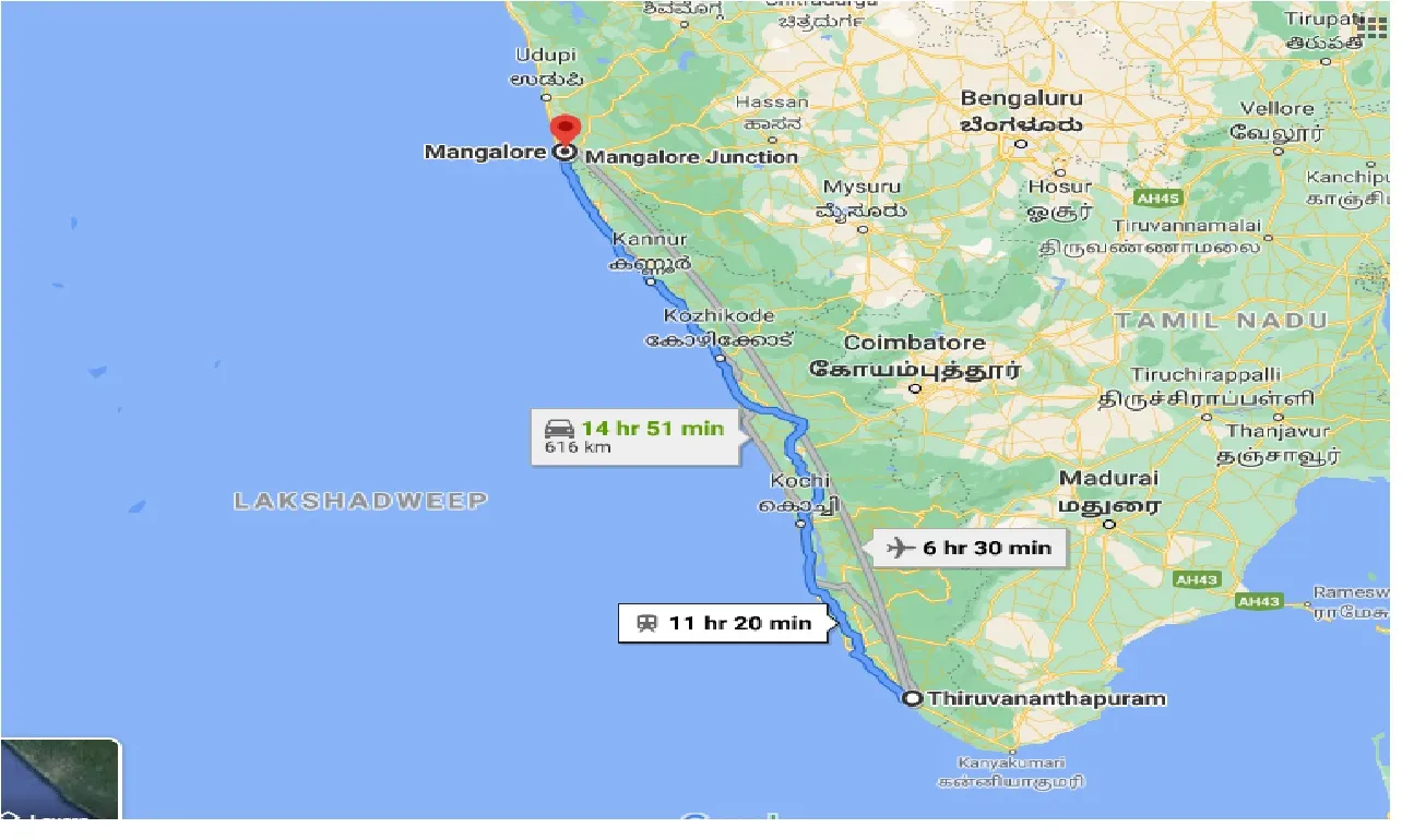 thiruvananthapuram-to-mangalore-taxi