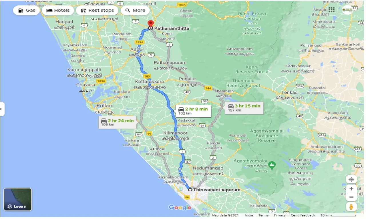thiruvananthapuram-to-pathanamthitta-round-trip