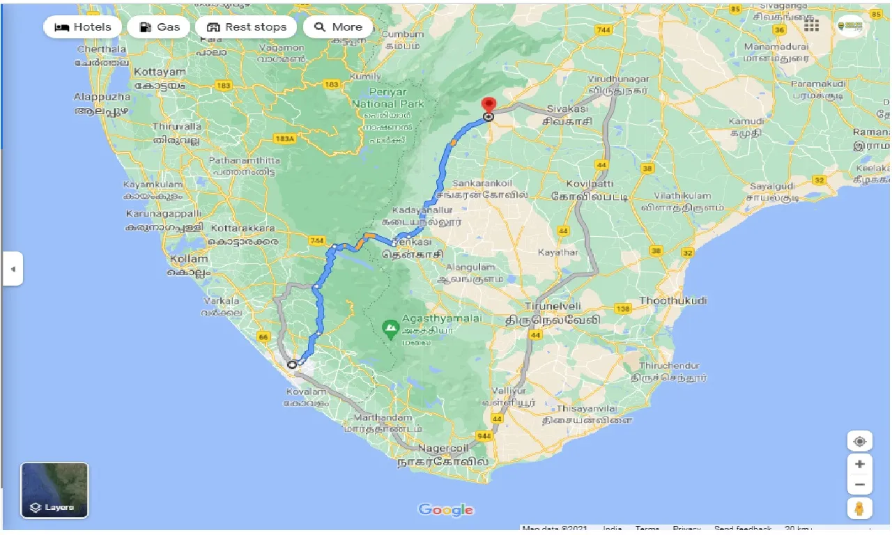 thiruvananthapuram-to-rajapalayam-round-trip