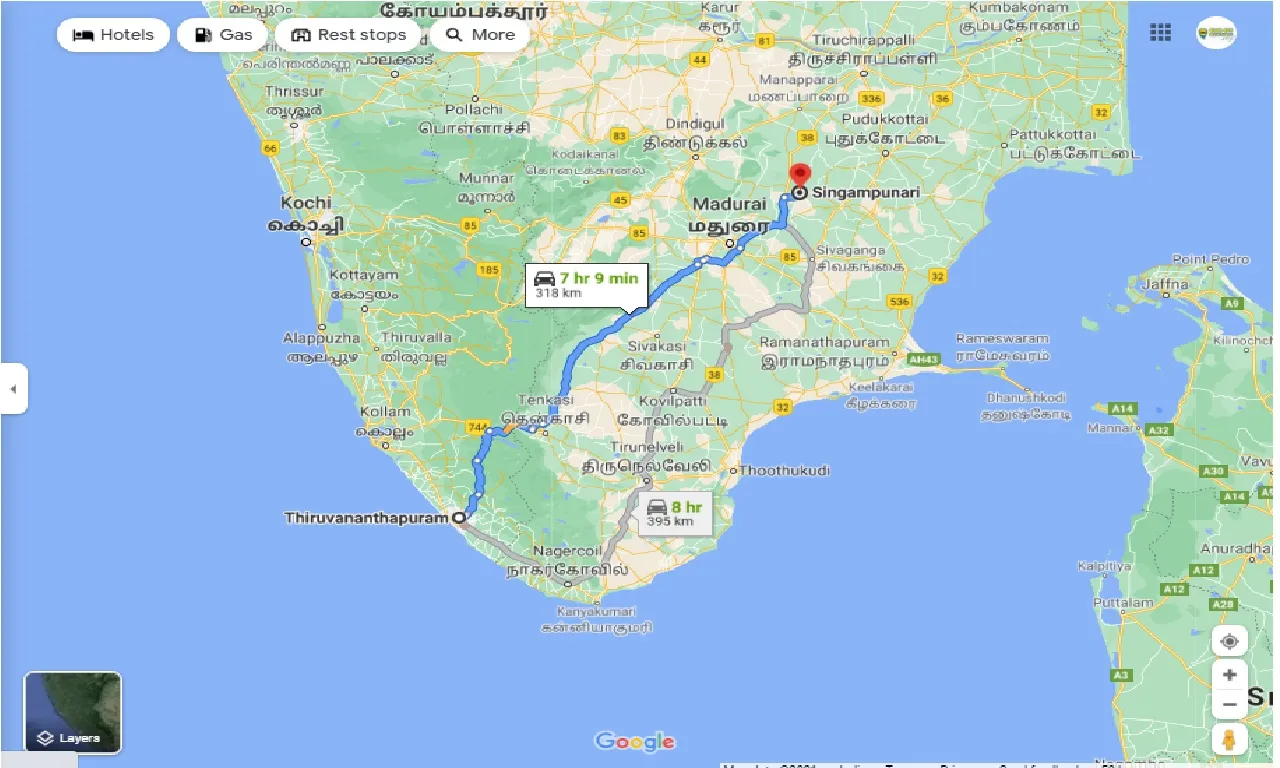 thiruvananthapuram-to-singampuneri-round-trip