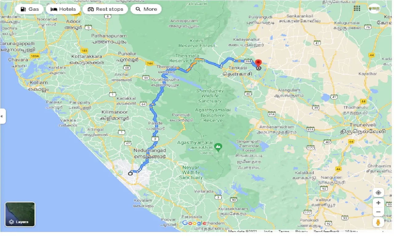 thiruvananthapuram-to-sundarapandiapuram-one-way