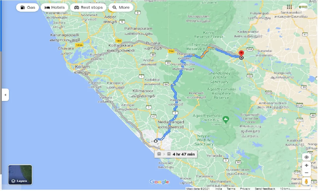 thiruvananthapuram-to-tenkasi-one-way