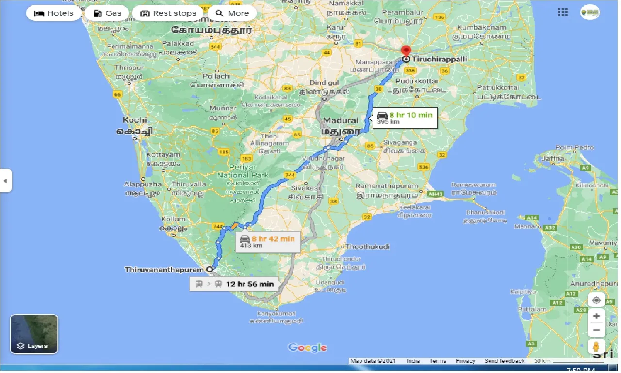 thiruvananthapuram-to-trichy-one-way