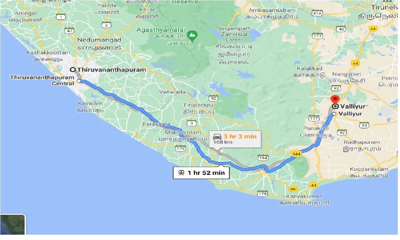 thiruvananthapuram-to-valliyur-taxi