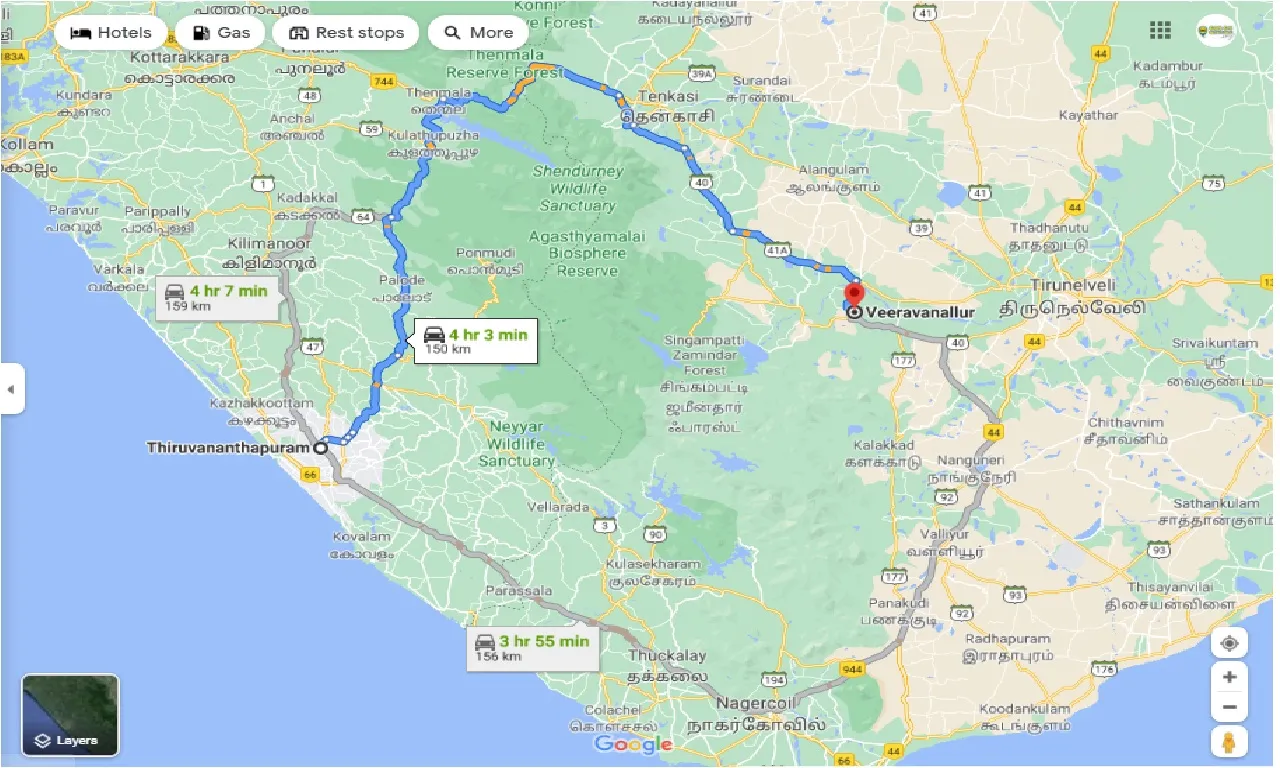 thiruvananthapuram-to-veeravanallur-one-way