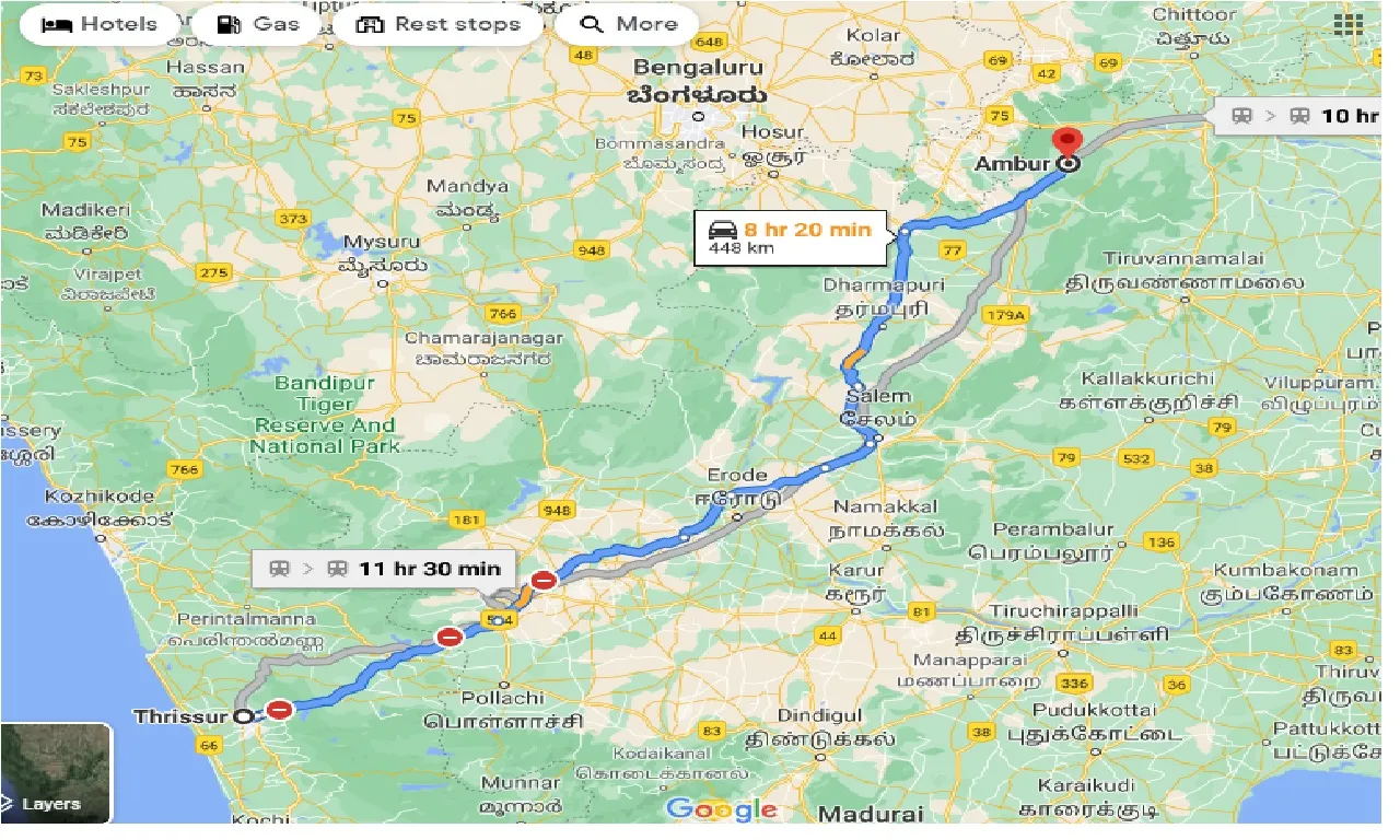 thrissur-to-ambur-taxi