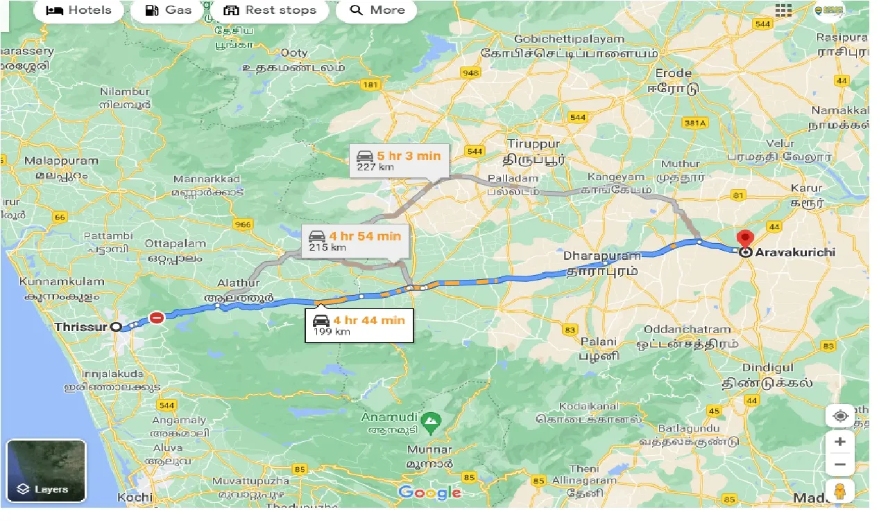 thrissur-to-aravakurichi-taxi
