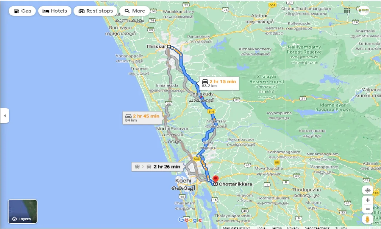 thrissur-to-chottanikkara-round-trip