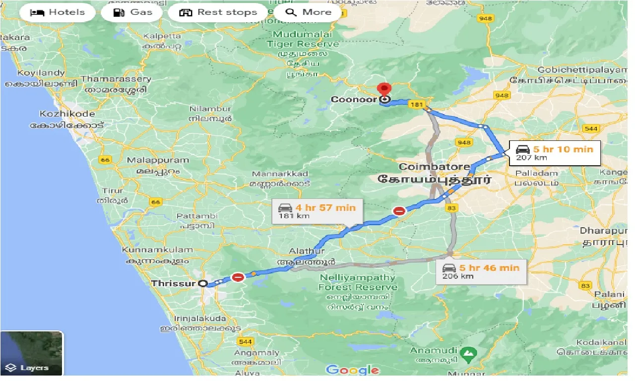 thrissur-to-coonoor-taxi
